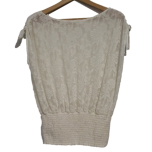 Deletta by Anthropology NWT'S Cream Lace Top Sz XS